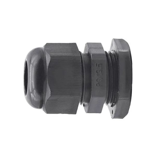 Káblová priechodka PG-13,5 pre kábel 6-12mm čierna