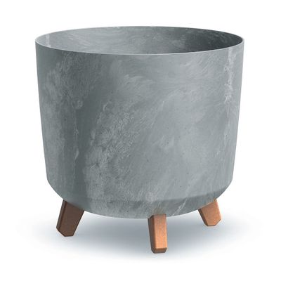 Kvetináč GRACIA TUBUS BETON EFFECT sivý 29,8cm