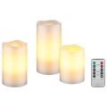 Vosková LED sviečka GOOBAY 74368 sada 3 ks