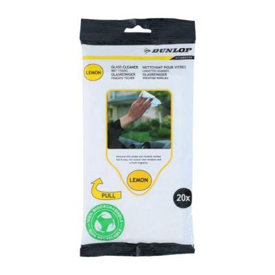 Vlhčené obrúsky na sklo DUNLOP Lemon 20ks