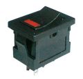 Prepínač kolískový     2pol./4pin  ON-OFF 250V/3A LED červený