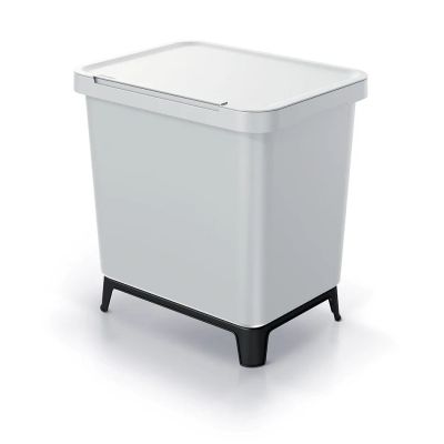 Kôš odpadkový SYSTEMA popolavý 2x10l