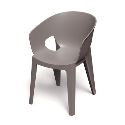 Stolička záhradná PREMO 560x590x810mm – zemito hnedá