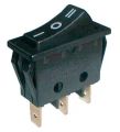 Prepínač kolískový    3pol./3pin  ON-OFF-ON 250V/15A čierny