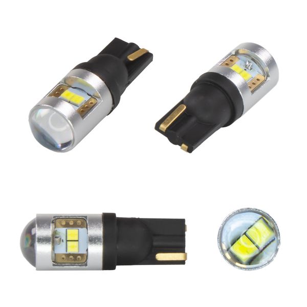 Autožiarovka LED T10 12/24V CARCLEVER 952034cb 6LED/CSP CAN-Bus biela 2ks