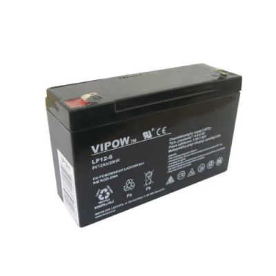Batéria olovená 6V 12Ah VIPOW BAT0201