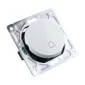 Zvončekový spínač ELECTROMALT OVAL OVA1020W, biely