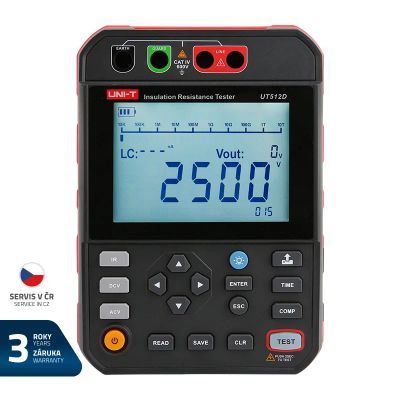 Tester izolačného odporu UNI-T UT512D