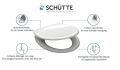 Schütte EASY CLIP bílé | Duroplast, Soft Close