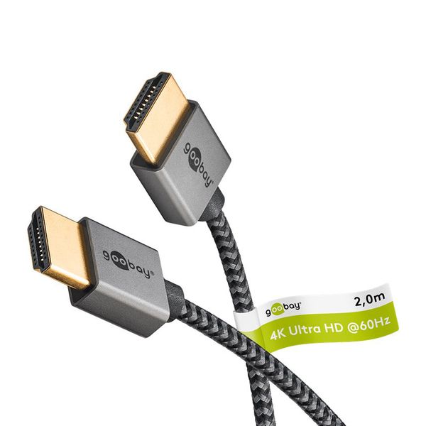 Kábel GOOBAY 75753 HDMI Slim High Speed s Ethernetom 2.0 4K 2m