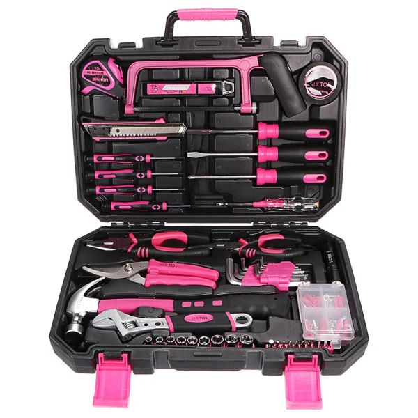 Sada náradia SIXTOL SX3027 HOME PINK 128 128ks