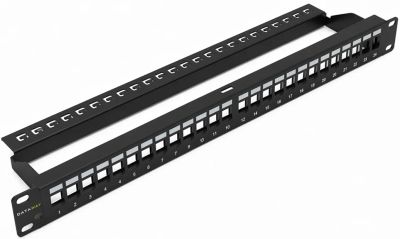 DATAWAY Patch panel LITE, 19" 24x keystone, modulárny, UNI
