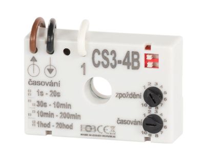 Časový spínač ELEKTROBOCK CS3-4B pre ventilátory s oneskorením bez nulového vodiča
