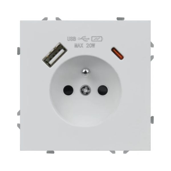 Zásuvka DPM MOXY MOX1036W biela