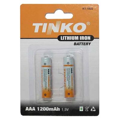 Lítiové batérie AAA R03 1,5V/1200mAh TINKO 2ks