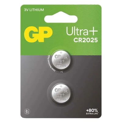 Batéria CR2025 GP Ultra Plus Lithium 2ks