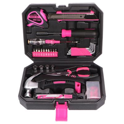 Sada náradia SIXTOL SX3025 HOME PINK 66 66ks