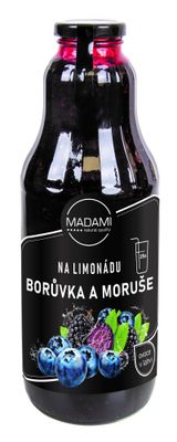 Čučoriedka & moruša 1000 ml: ovocie na limonádu