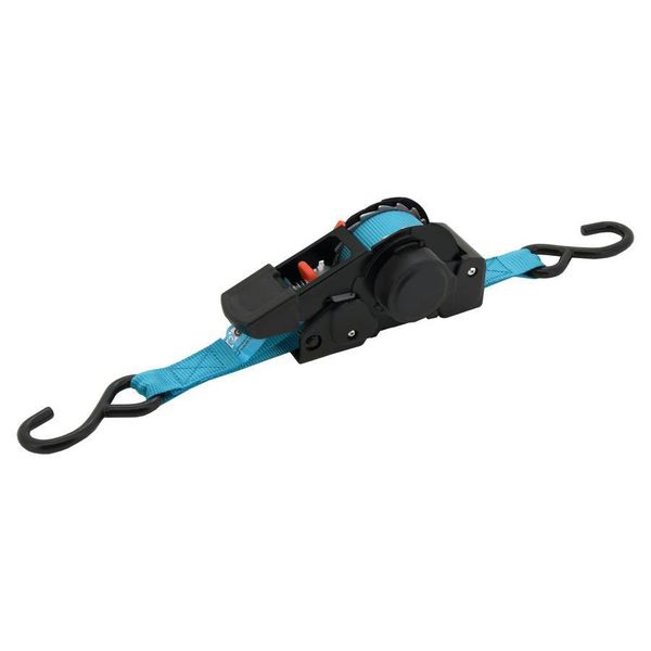 Popruh upínacie s račňou a háky COMPASS 02261 samonavíjacie 3,5m
