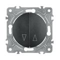 Spínač na rolety ELECTROMALT OVAL OVA1030B čierny