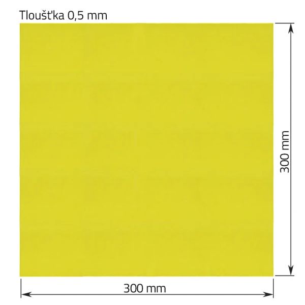 Epoxidová izolačná doska 0,5 × 300 × 300 mm pre batériové súpravy