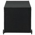 vidaXL Záhradný úložný box, čierny 120x65x61 cm, polyratan