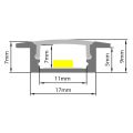AL profil AR1 nový 24,7x7 mm pre LED pásiky, na zapustenie, vrátane plexi 2 m