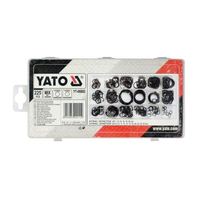 Súprava poistných krúžkov YATO YT-06882 225ks