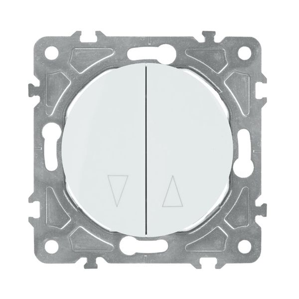 Spínač na rolety ELECTROMALT OVAL OVA1030W biely