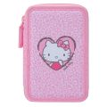 Trojposchodové puzdro na ceruzky BAAGL Hello Kitty Sweet Leopard