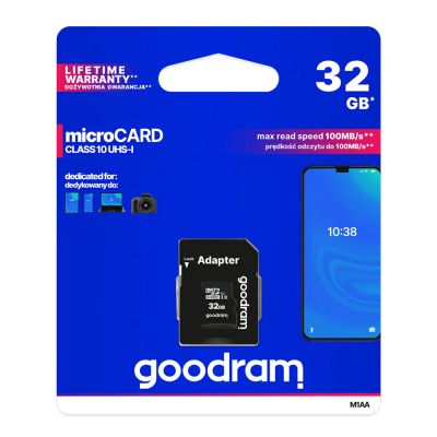 Karta pamäťová GOODRAM microSD 32GB s adaptérom