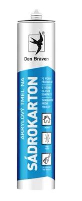 Tmel akrylový na sadrokartóny DEN BRAVEN biely 280ml