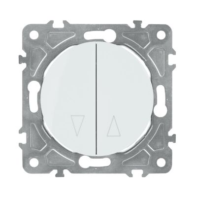 Spínač na rolety ELECTROMALT OVAL OVA1030W biely