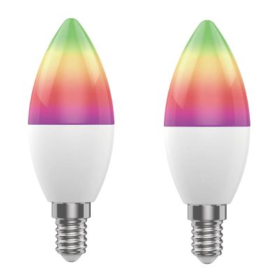 Smart LED žiarovka E14 5W RGB CCT WOOX R9075/2pack WiFi Tuya sada 2ks