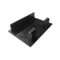 Krytka profilu koncová, plast, čierna
