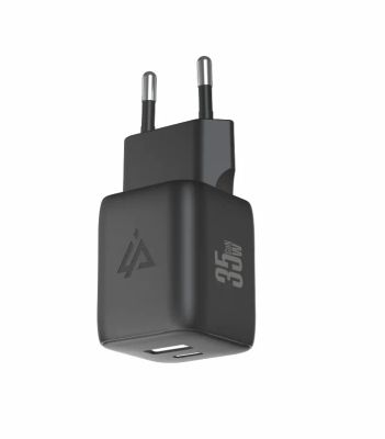 Adaptér USB iPEAX GaN USB/USB-C 90010127 Black