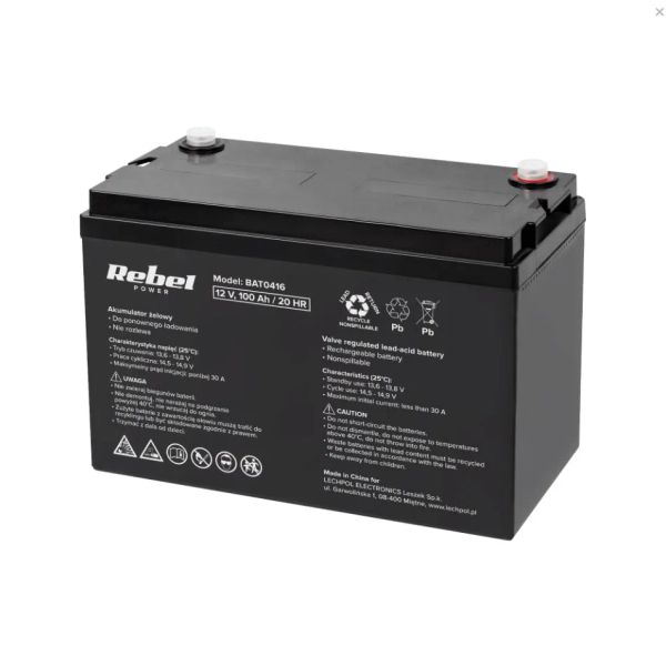 Batéria olovená 12V 100Ah REBEL BAT0416