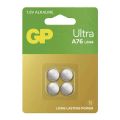 Batéria A76U (LR44) GP Ultra alkalická 4ks