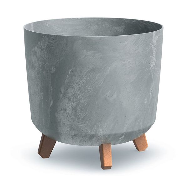 Kvetináč GRACIA TUBUS BETON EFFECT sivý 29,8cm