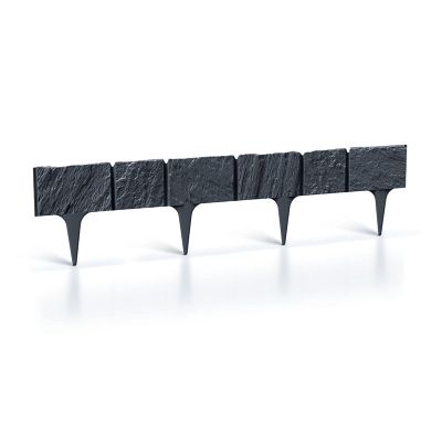 Lem trávnika GARDEN STONE antracit 390cm