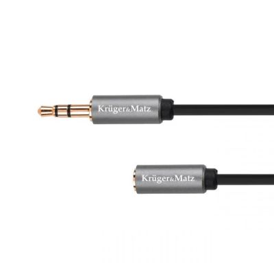 Kábel Jack 3,5mm konektor / Jack 3,5mm zdierka 3m KRUGER & MATZ KM1231 Basic
