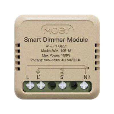 Smart ovládač osvetlenia MOES Switch Module MS-105 WiFi Tuya