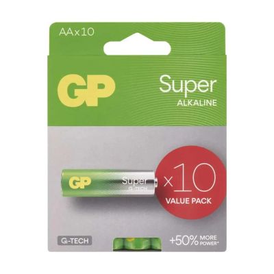 Batérie AA (R6) alkalická GP Super 10ks