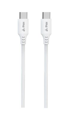 Kábel iPEAX 90010114 USB-C/USB-C 1,5 m biely