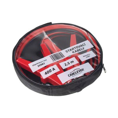 Káble štartovacie 400A 2,5m CARCLEVER 35982 100% meď