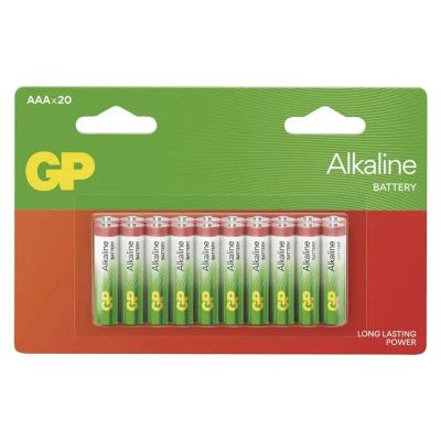 Batéria AAA (R03) alkalická GP Alkaline 20ks
