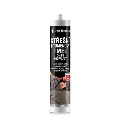 Tmel strešný bitúmenový DEN BRAVEN DenBit Roofplast čierny 310ml