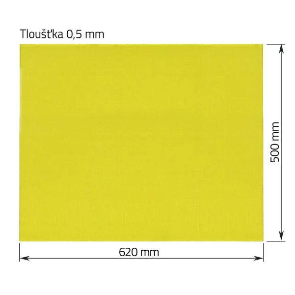 Epoxidová izolačná doska 0,5 × 500 × 620 mm pre batériové súpravy
