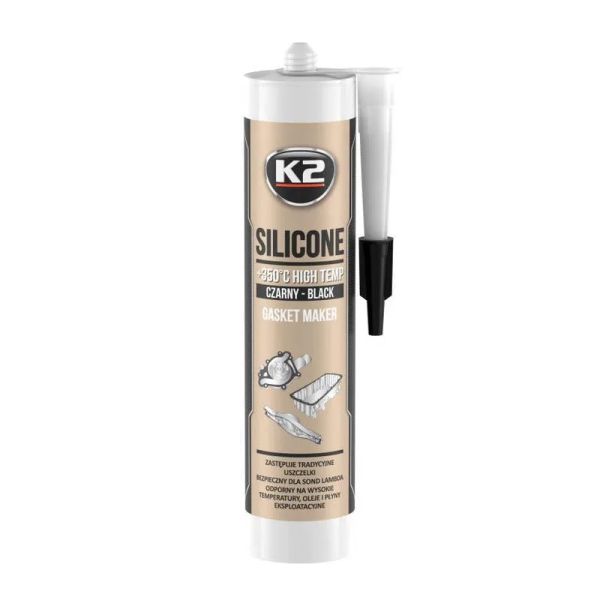 Silikón pre utesnenie časti motora pri montáži K2 SILICONE BLACK 300g