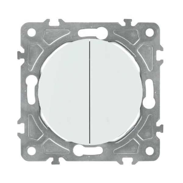 Vypínač ELECTROMALT OVAL OVA1008W biely